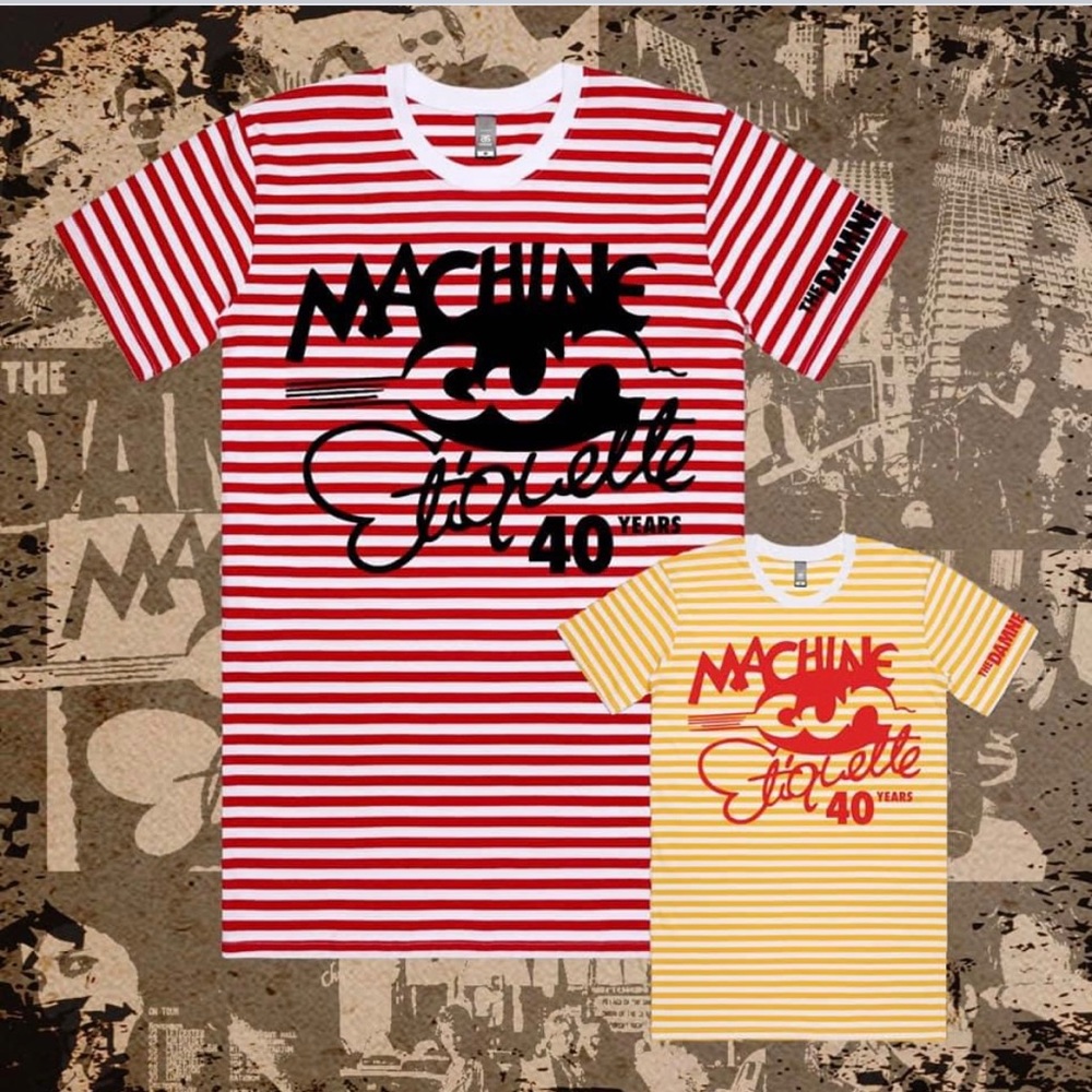 The Damned Machine Gun Etiquette 40yr Anniversary shirt. RARE!! Official merch!